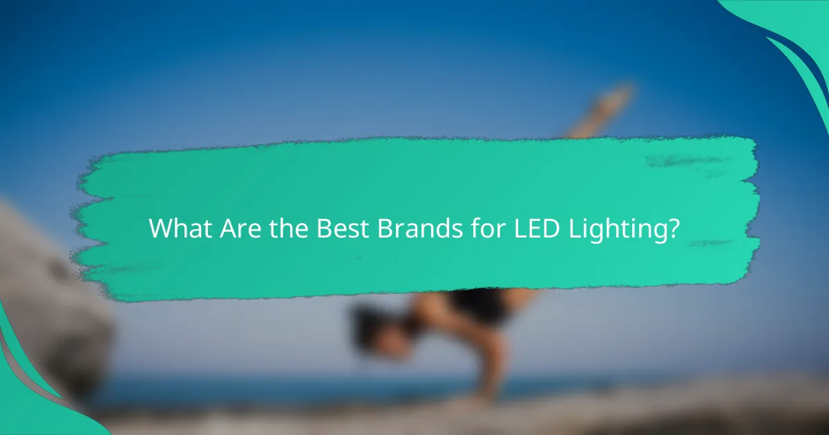 What Are the Best Brands for LED Lighting?